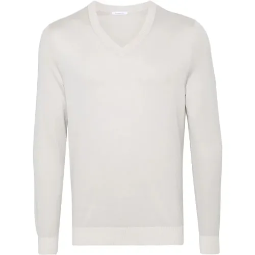 Soft Stone V-Neck Sweater , Herren, Größe: L - Malo - Modalova