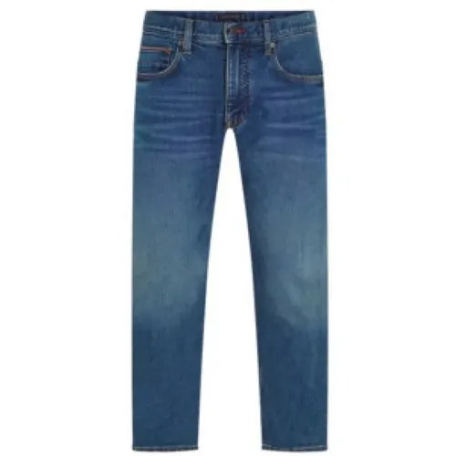 Blaue Jeans , Herren, Größe: W34 L32 - Tommy Hilfiger - Modalova