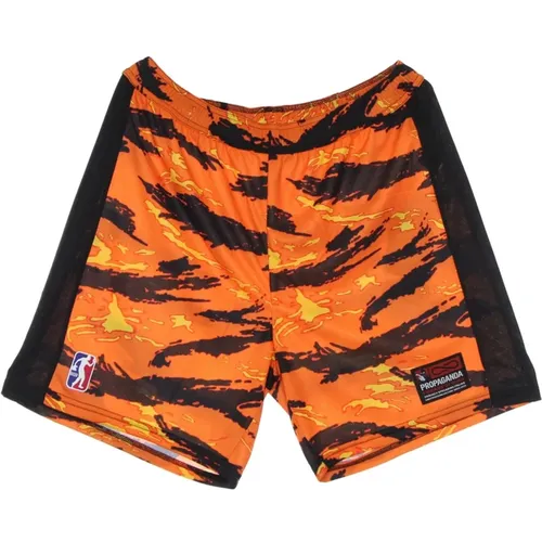 Tiger Camo Basketball Shorts , Herren, Größe: M - Propaganda - Modalova