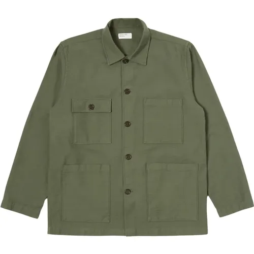 Slub Sateen Dockside Jacket , male, Sizes: XL, M - Universal Works - Modalova
