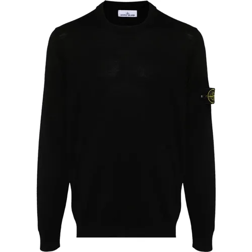 Certified RWS Wool Crewneck Sweater , male, Sizes: L - Stone Island - Modalova