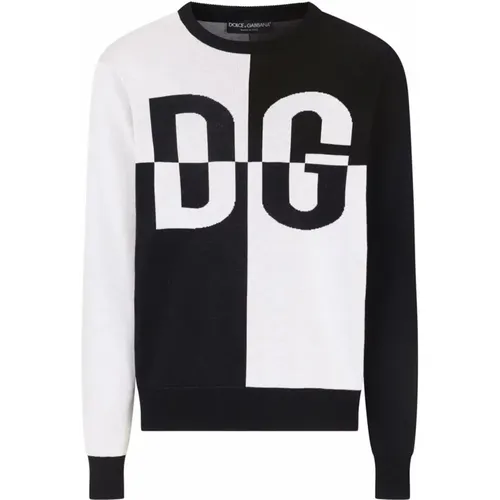 Logo Sweater for Men , male, Sizes: S - Dolce & Gabbana - Modalova