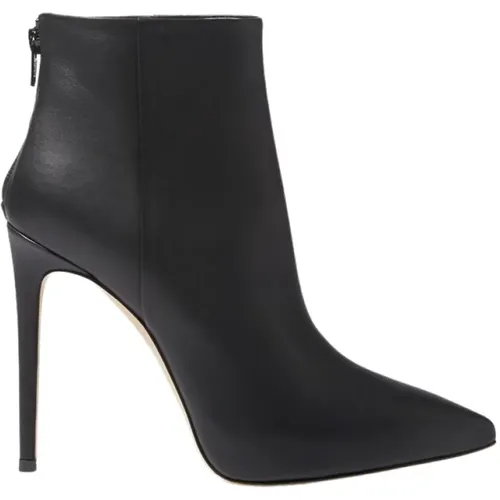 Fabi Stiefel, Schwarzes Leder, 11,5 cm Absatz , Damen, Größe: 38 1/2 EU - Scarosso - Modalova