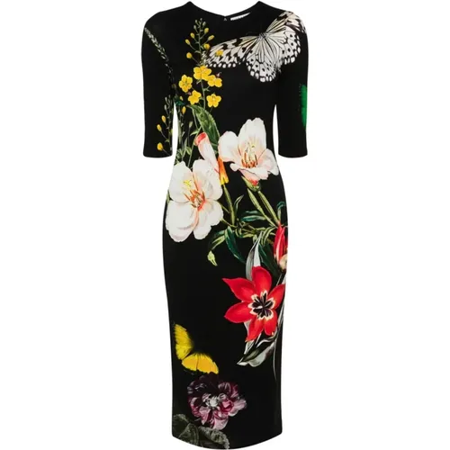Blumenmuster Jerseykleid , Damen, Größe: 3XS - alice + olivia - Modalova