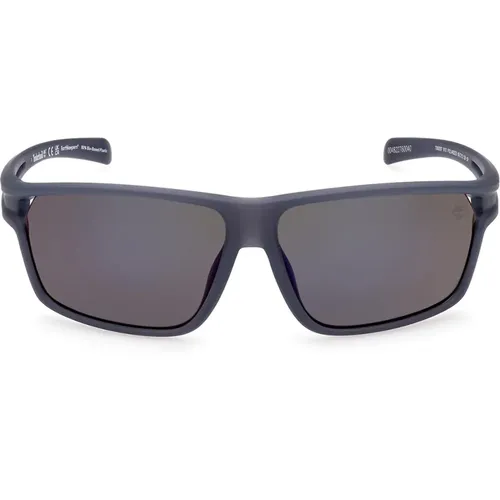 Rectangular Polarized Sunglasses Mirrored , unisex, Sizes: 63 MM - Timberland - Modalova