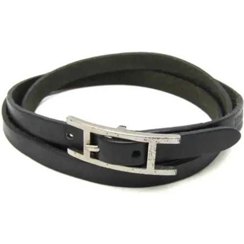 Pre-owned Leather bracelets , female, Sizes: ONE SIZE - Hermès Vintage - Modalova