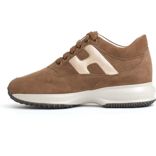 Suede Interactive Sneakers , female, Sizes: 3 UK, 3 1/2 UK, 2 1/2 UK, 5 UK, 6 UK, 5 1/2 UK, 2 UK, 4 1/2 UK, 4 UK - Hogan - Modalova