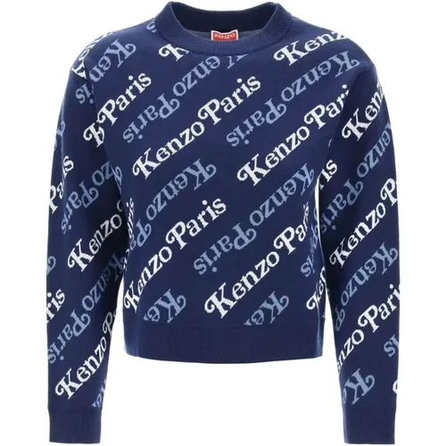 Logo Muster Pullover Kenzo - Kenzo - Modalova