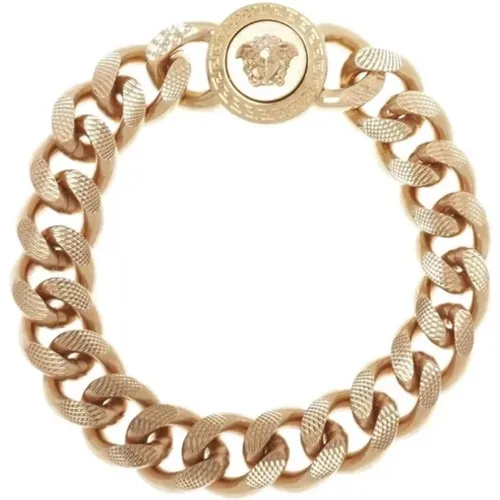 Medusa Chain Bracelet , male, Sizes: M - Versace - Modalova