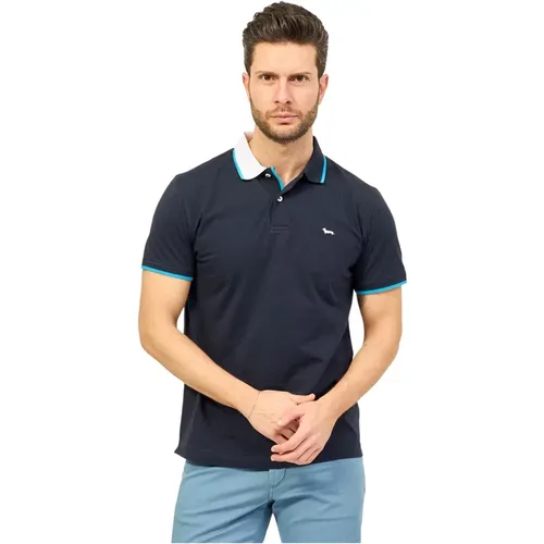 Cotton Polo Shirt with Iconic Bassotto , male, Sizes: 3XL, 2XL, XL - Harmont & Blaine - Modalova