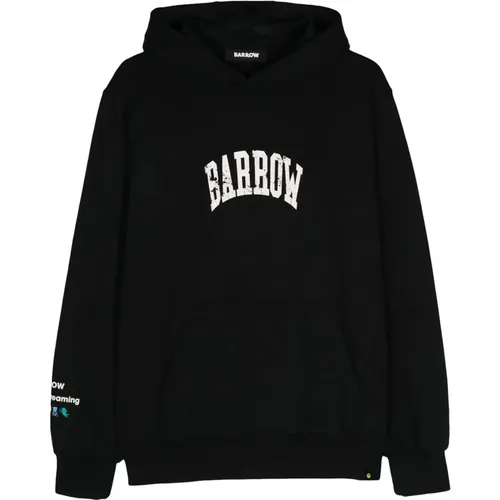 Nero Hoodie , Herren, Größe: S - BARROW - Modalova