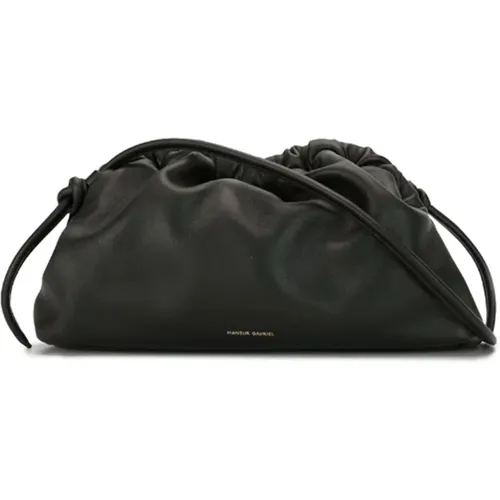 Schwarze Schultertasche mit Logoaufdruck - Mansur Gavriel - Modalova