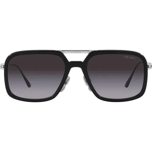 Kissenförmige Sonnenbrille , unisex, Größe: 55 MM - Prada - Modalova
