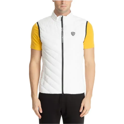 Plain Vest with Logo and Pockets , male, Sizes: M - Emporio Armani EA7 - Modalova