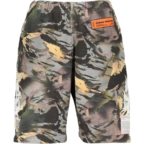 Bedruckte Fleece-Shorts , Herren, Größe: M - Heron Preston - Modalova