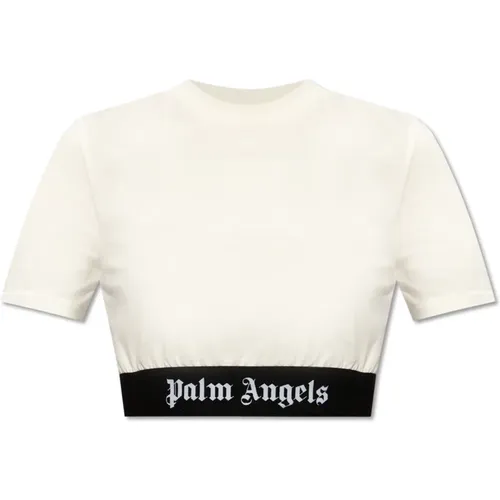 Gekürztes Top , Damen, Größe: L - Palm Angels - Modalova