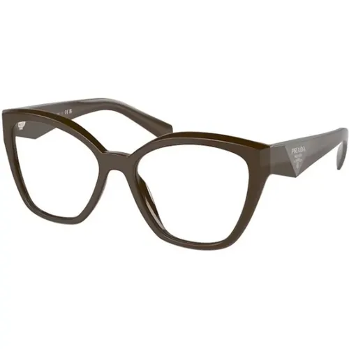 Grüne Fassung Sonnenbrille , Damen, Größe: 54 MM - Prada - Modalova