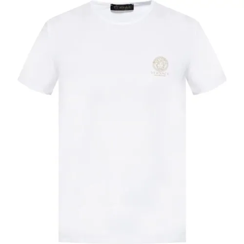 Logo T-Shirt , Herren, Größe: 3XL - Versace - Modalova