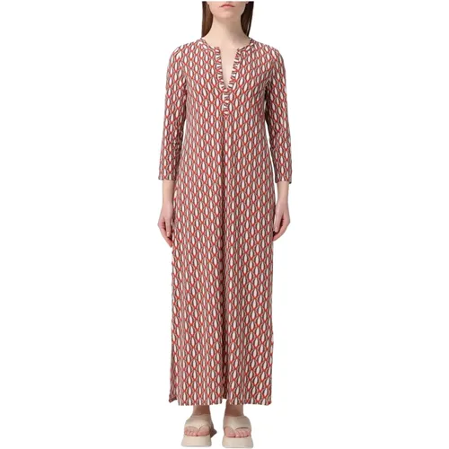 Long Luc Caftan Dress , female, Sizes: L, M, XL - Maliparmi - Modalova