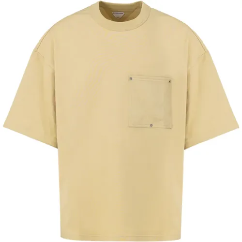 Oversized Baumwoll-Jersey T-Shirt , Herren, Größe: M - Bottega Veneta - Modalova