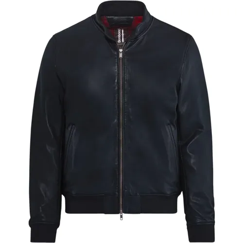Friz Leather Jacket , male, Sizes: M, XL, 2XL, L, S - BomBoogie - Modalova