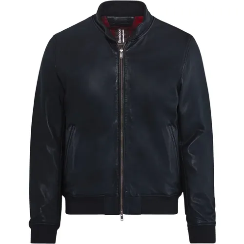 Friz Leather Jacket , male, Sizes: M, XL, L, S - BomBoogie - Modalova