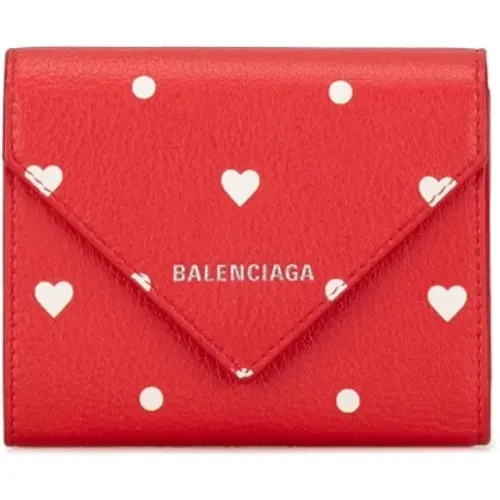 Pre-owned Leather wallets , female, Sizes: ONE SIZE - Balenciaga Vintage - Modalova