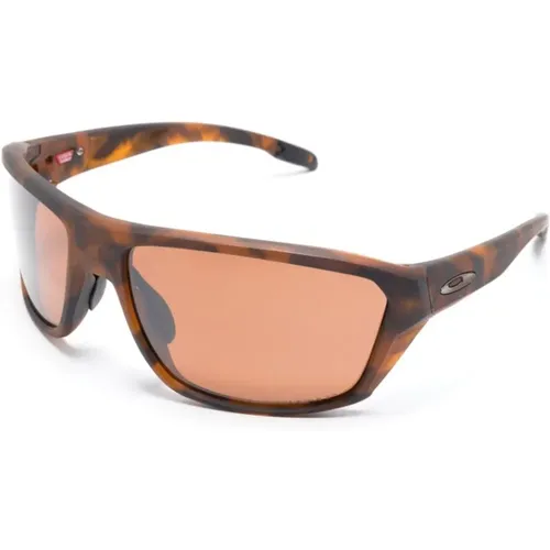 Tortoiseshell Pilot Sunglasses Red Lenses , unisex, Sizes: ONE SIZE - Oakley - Modalova