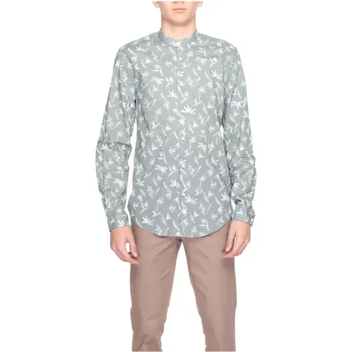 Floral Mandarin Shirt , male, Sizes: XL, XS, 3XL, S, 2XL, M - Antony Morato - Modalova