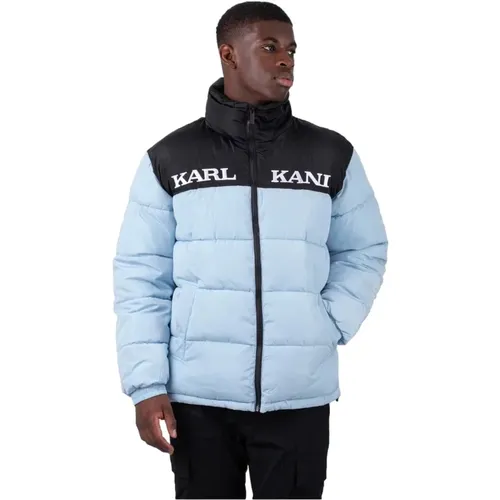 Retro Essential Puffer Jacke , Herren, Größe: L - Karl Kani - Modalova