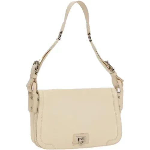 Pre-owned Leather shoulder-bags , female, Sizes: ONE SIZE - Salvatore Ferragamo Pre-owned - Modalova