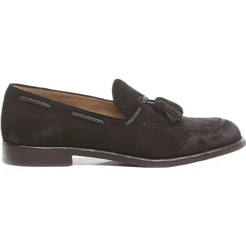 Braune Leder Herren Mokassin Schuhe , Herren, Größe: 41 EU - Corvari - Modalova