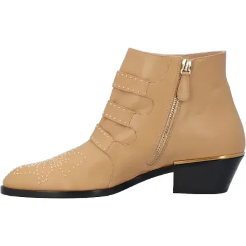 Statement Susanna Short Boots in Leather , female, Sizes: 7 UK - Chloé - Modalova