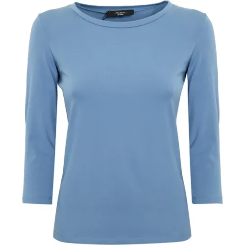 Cotton T-shirt 3/4 Sleeves , female, Sizes: XL, XS - Max Mara Weekend - Modalova