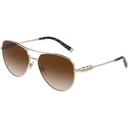 Pale Gold/Brown Shaded Sonnenbrille,Sunglasses - Tiffany - Modalova