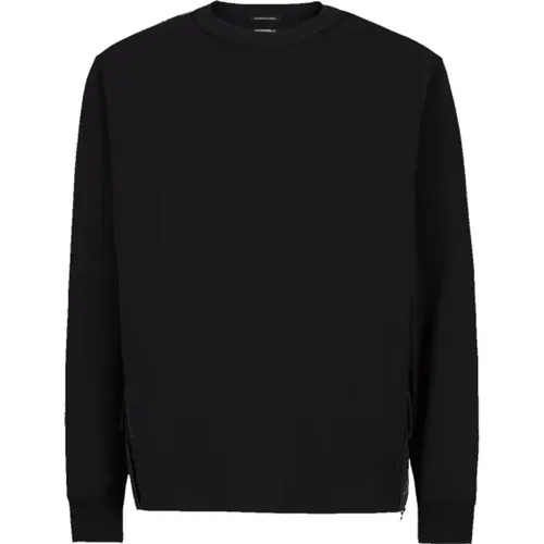 Schwarze Sweaters mit Metropolis Series Design , Herren, Größe: L - C.P. Company - Modalova