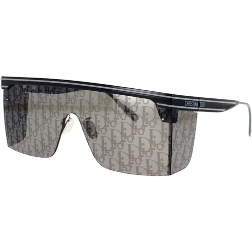 Sportliche Rechteckige Sonnenbrille mit Silbernen Verspiegelten Gläsern - Dior - Modalova