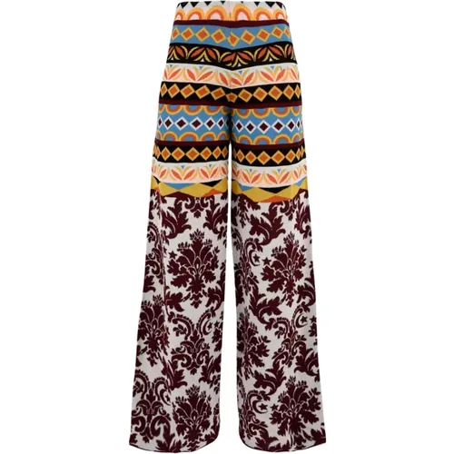 MultiColour Trousers for Women , female, Sizes: XS, L, S - Akep - Modalova
