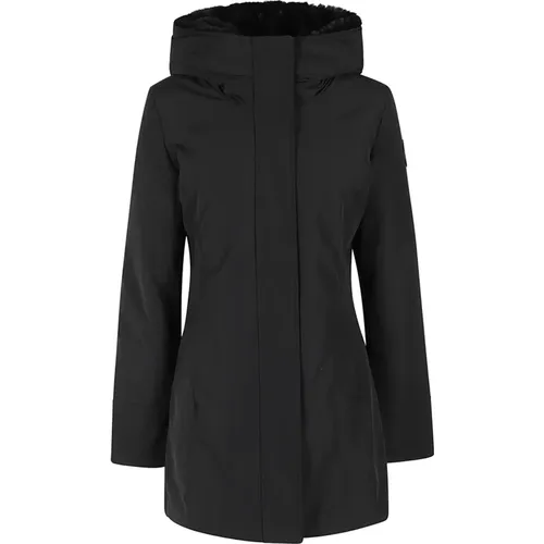 Faux Fur Parka , Damen, Größe: M - Woolrich - Modalova