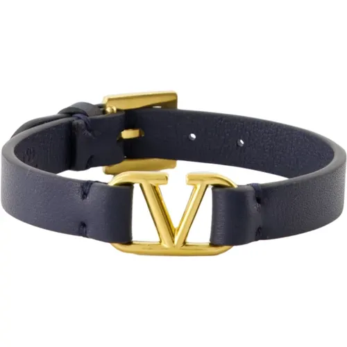 Blau Leder VLogo Armband Herbst-Winter 2024 - Valentino Garavani - Modalova