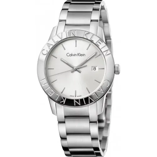 Silver Quartz Watch - Stylish and Functional , female, Sizes: ONE SIZE - Calvin Klein - Modalova