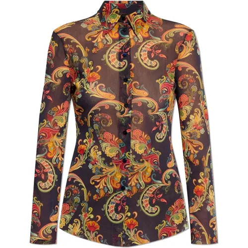 Patterned shirt by , female, Sizes: L, XL, M - ETRO - Modalova