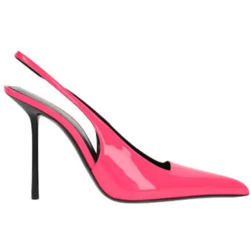 Fluorescent Slingback with Stiletto Heel , female, Sizes: 4 1/2 UK, 3 1/2 UK - Saint Laurent - Modalova