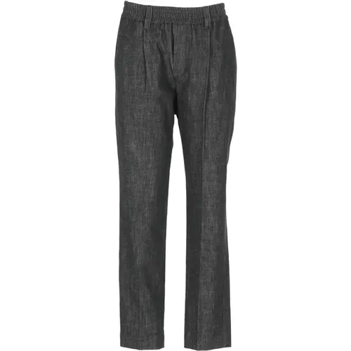 Cotton Elastic Waist Trousers , female, Sizes: XS, S, 2XS - BRUNELLO CUCINELLI - Modalova