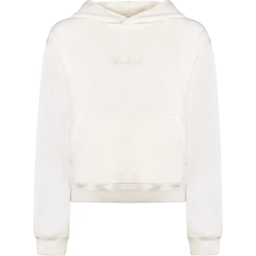 Weiße Baumwoll-Sweatshirt Frut3703 , unisex, Größe: M - Woolrich - Modalova