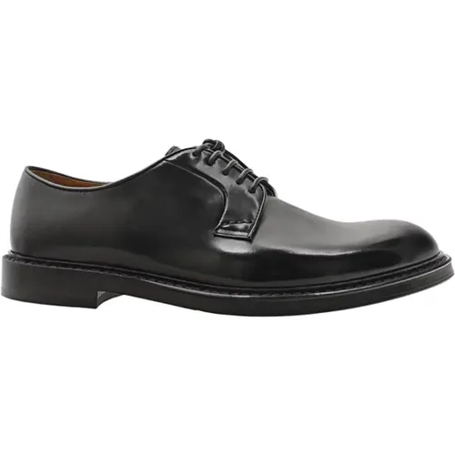 Schwarze Geschnürte Derby-Schuhe Aw24 , Herren, Größe: 42 1/2 EU - Doucal's - Modalova