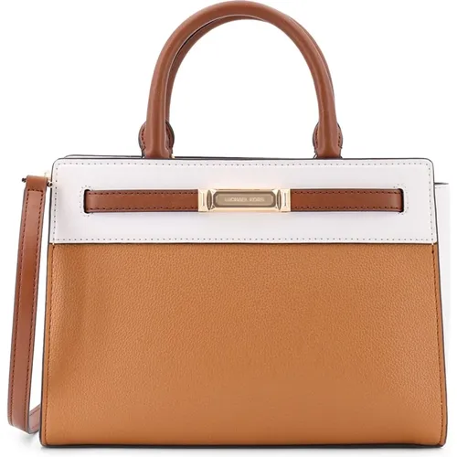 Lederhandtasche mit Frontlogo - Michael Kors - Modalova