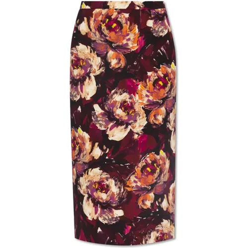Skirt with floral motif , female, Sizes: S, L - Dolce & Gabbana - Modalova