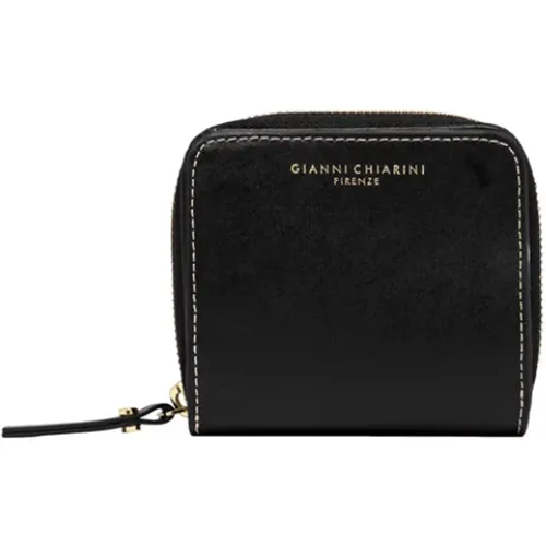 Glam Calf Wallet with Snap Closure , female, Sizes: ONE SIZE - Gianni Chiarini - Modalova
