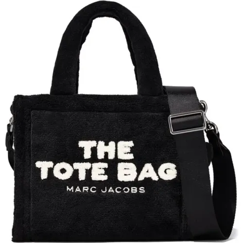 Terry-Cloth Slogan Print Bag , female, Sizes: ONE SIZE - Marc Jacobs - Modalova